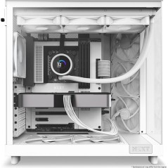NZXT H6 Flow Tower Case ATX - Sleek White Design, No Power Supply, Ultimate Cooling & Performance!